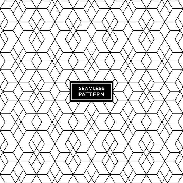 Black and white seamless geometric pattern background. vector illustration.