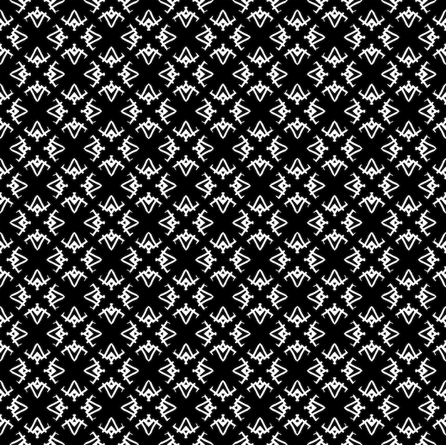 黒と白のシームレスなパターン テクスチャ グレースケール装飾用グラフィック デザイン モザイク装飾パターン テンプレート ベクトル イラスト EPS10