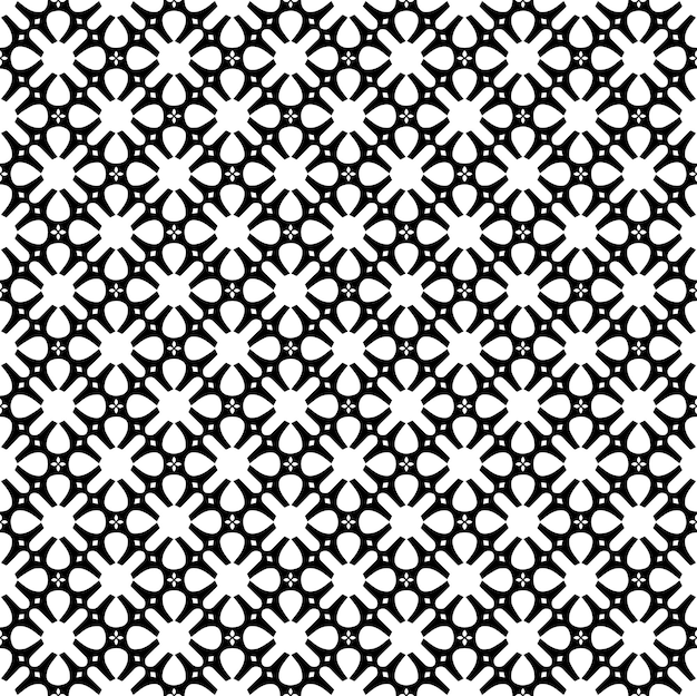 Black and white seamless pattern texture Greyscale ornamental graphic design Mosaic ornaments Pattern template Vector illustration EPS10