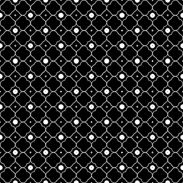 Black and white seamless pattern texture Greyscale ornamental graphic design Mosaic ornaments Pattern template Vector illustration EPS10