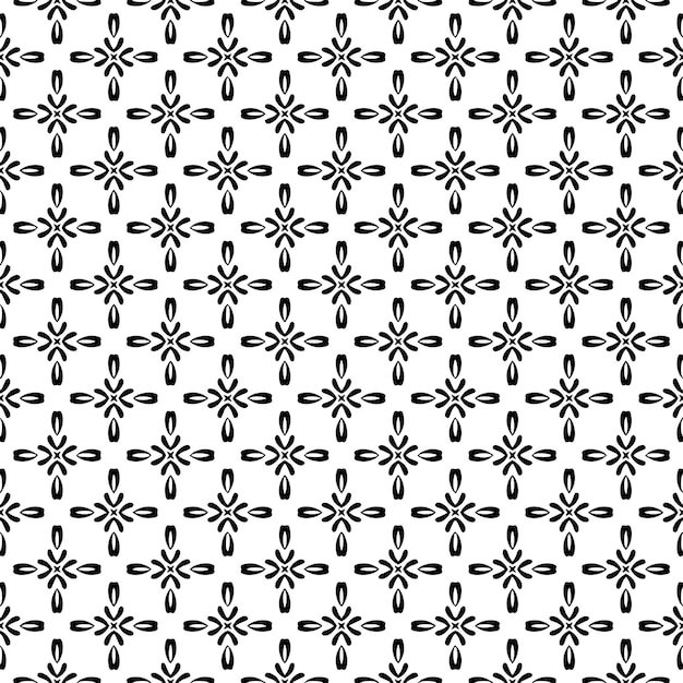 Black and white seamless pattern texture Greyscale ornamental graphic design Mosaic ornaments Pattern template Vector illustration EPS10