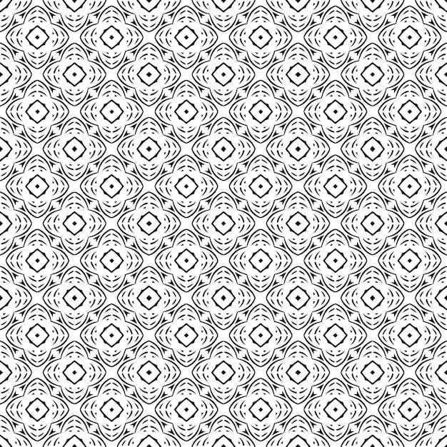 Black and white seamless pattern texture Greyscale ornamental graphic design Mosaic ornaments Pattern template Vector illustration EPS10