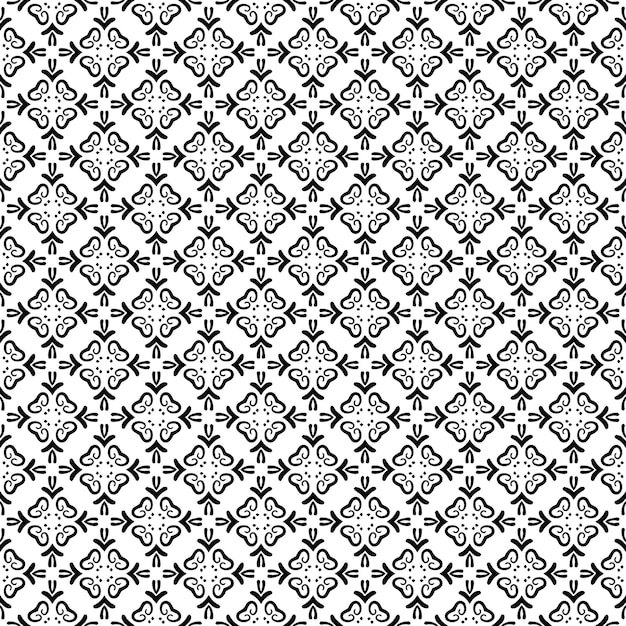 Black and white seamless pattern texture Greyscale ornamental graphic design Mosaic ornaments Pattern template Vector illustration EPS10