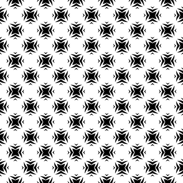 Black and white seamless pattern texture Greyscale ornamental graphic design Mosaic ornaments Pattern template Vector illustration EPS10