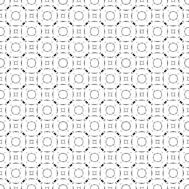 Black and white seamless pattern texture Greyscale ornamental graphic design Mosaic ornaments Pattern template Vector illustration EPS10