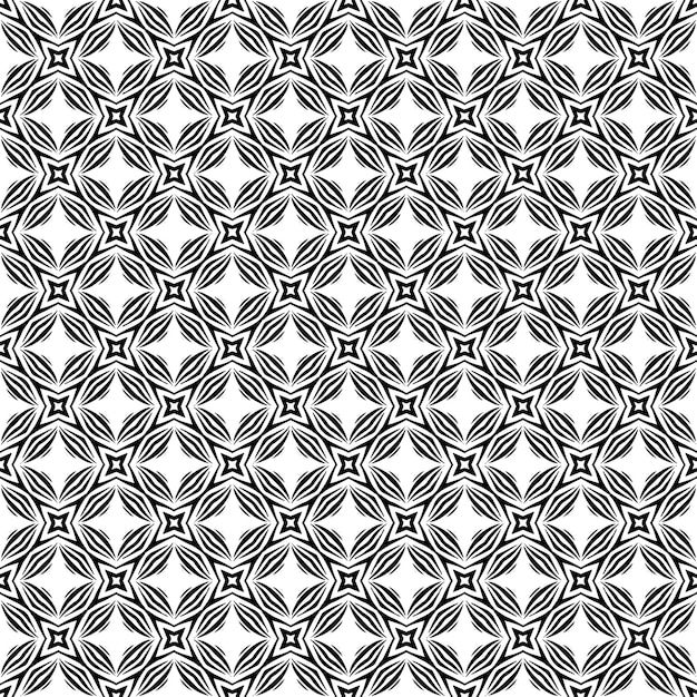 Black and white seamless pattern texture Greyscale ornamental graphic design Mosaic ornaments Pattern template Vector illustration EPS10