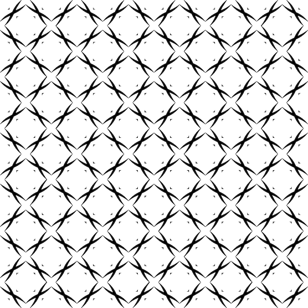 흑백 원활한 패턴 질감 회색조 장식용 그래픽 디자인 모자이크 장식품 패턴 템플릿 벡터 그림 EPS10