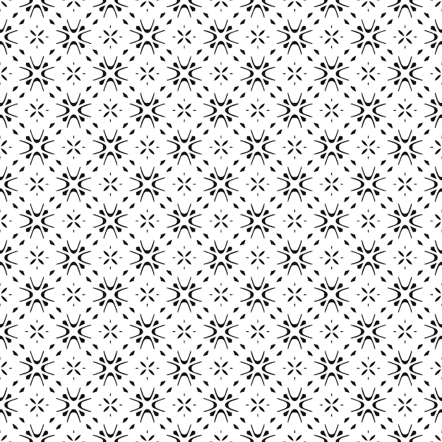 Vector black and white seamless pattern texture greyscale ornamental graphic design mosaic ornaments pattern template vector illustration eps10