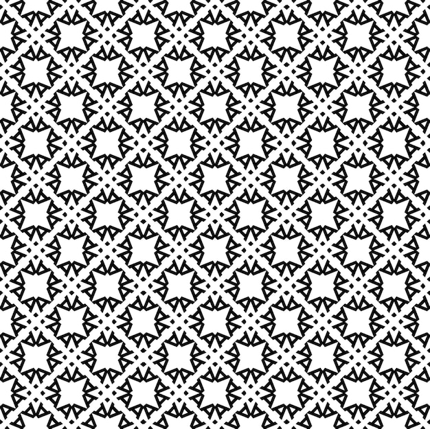 Trama senza cuciture in bianco e nero design grafico ornamentale in scala di grigi ornamenti a mosaico modello di motivo