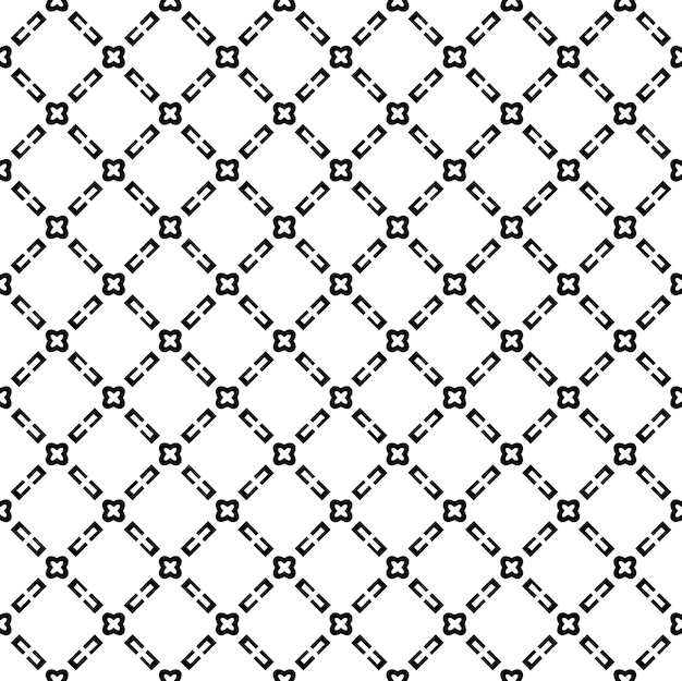 Черно-белая бесшовная текстура узора Орнаментальный графический дизайн в оттенках серого Мозаичные орнаменты Шаблон шаблона