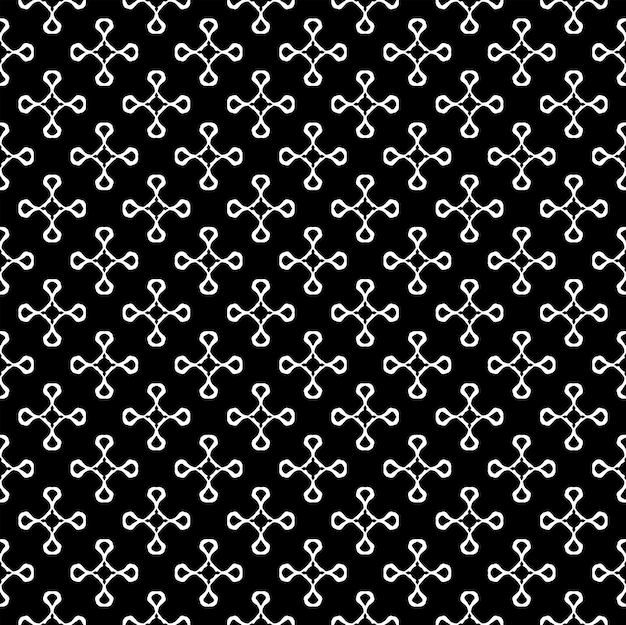 Black and white seamless pattern texture Greyscale ornamental graphic design Mosaic ornaments Pattern template