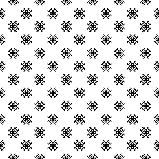 흑인과 백인 원활한 패턴 질감 회색조 장식 그래픽 디자인 모자이크 장식품
