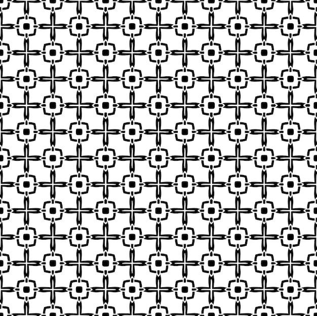 Black and white seamless pattern texture Greyscale ornamental graphic design Mosaic ornaments