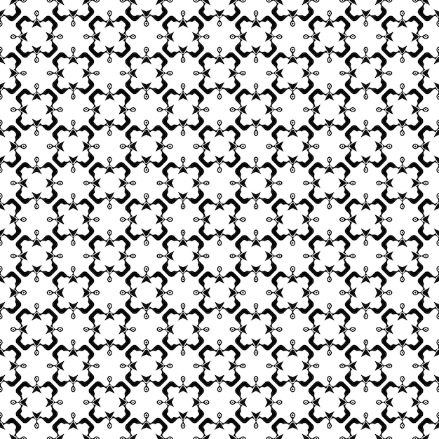 Black and white seamless pattern texture Greyscale ornamental graphic design