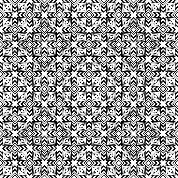 흑인과 백인 원활한 패턴 질감 회색조 장식 그래픽 디자인