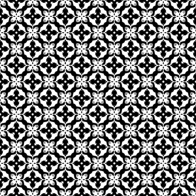 Black and white seamless pattern texture Greyscale ornamental graphic design