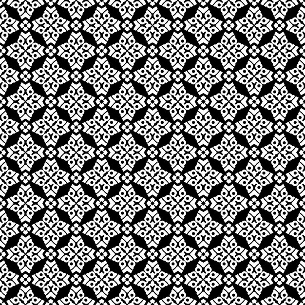 Black and white seamless pattern texture Greyscale ornamental graphic design