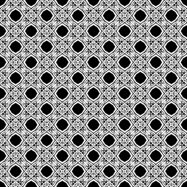 Black and white seamless pattern texture Greyscale ornamental graphic design