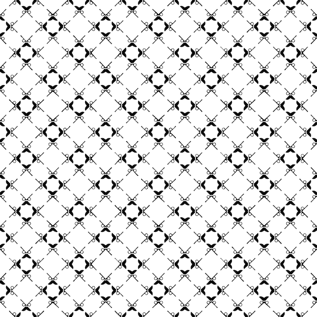 Black and white seamless pattern texture Greyscale ornamental graphic design