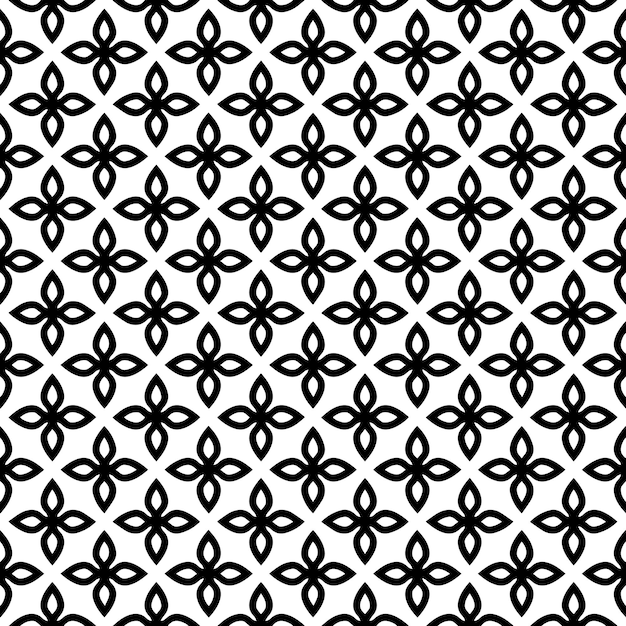 Black and white seamless pattern texture Greyscale ornamental graphic design