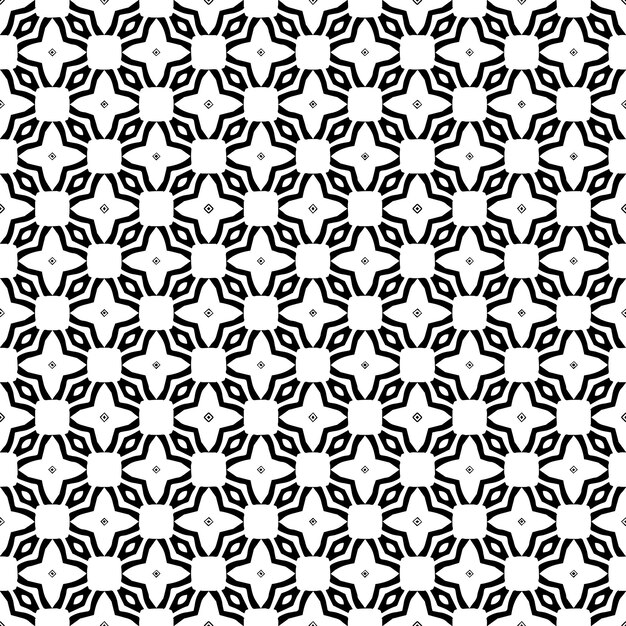 Black and white seamless pattern texture Greyscale ornamental graphic design