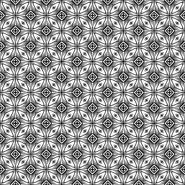 Vector black and white seamless pattern texture greyscale ornamental graphic design