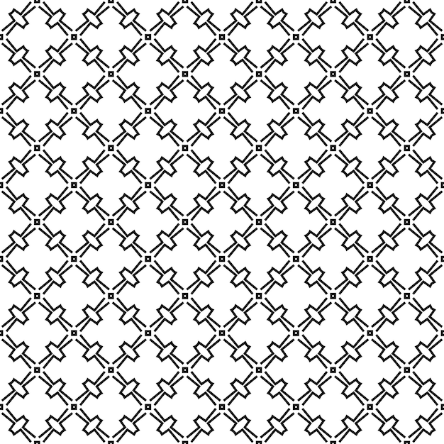 Черно-белая бесшовная текстура узора Орнаментальный графический дизайн в оттенках серого
