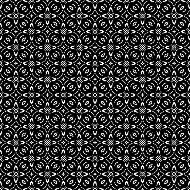 Black and white seamless pattern texture Greyscale ornamental graphic design