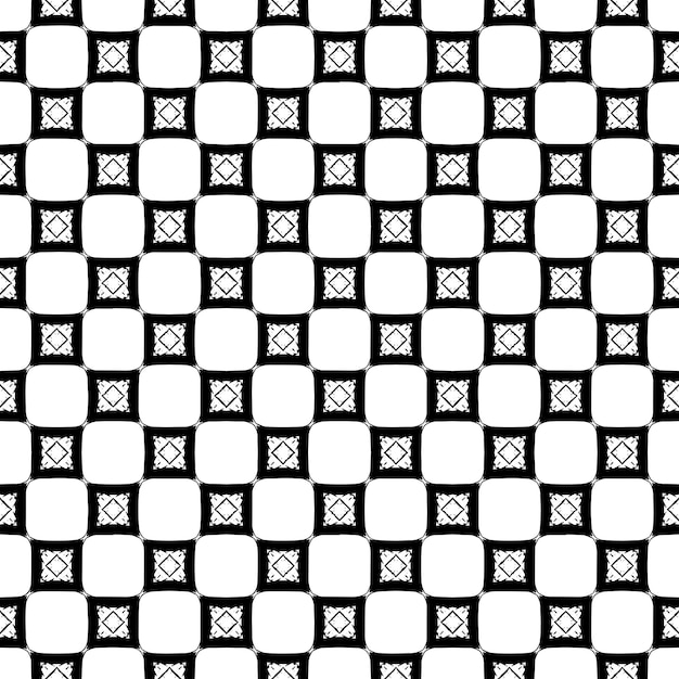 흑인과 백인 원활한 패턴 질감 회색조 장식 그래픽 디자인