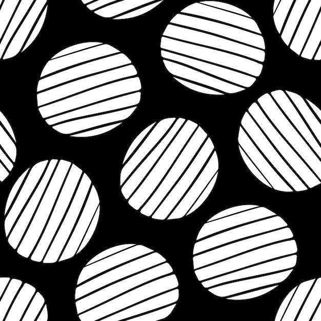 Black and white simple seamless pattern