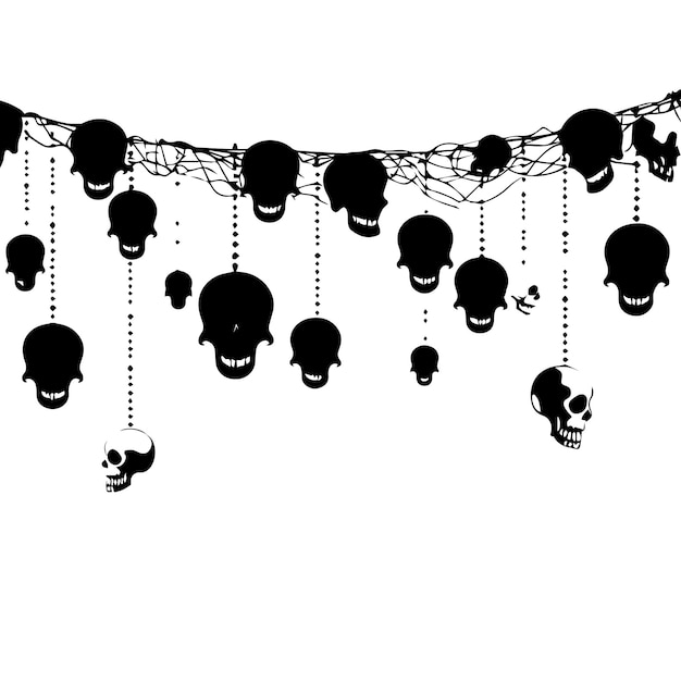 A black and white of a skeleton vector