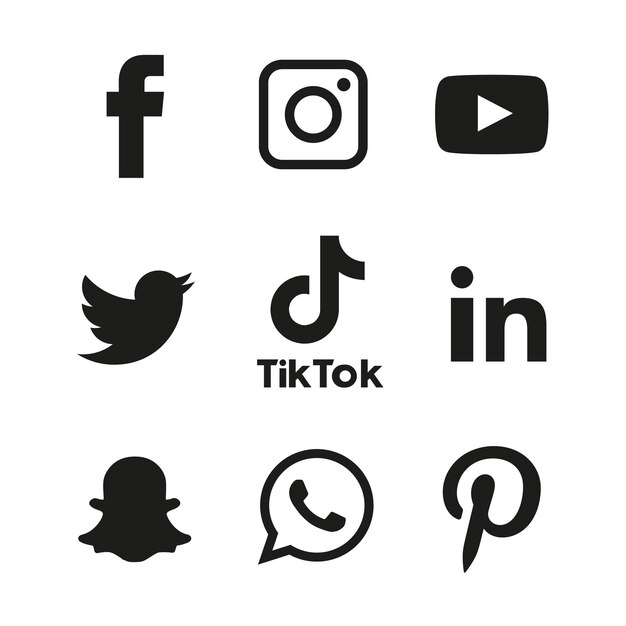 TikTok White logo transparent PNG - StickPNG