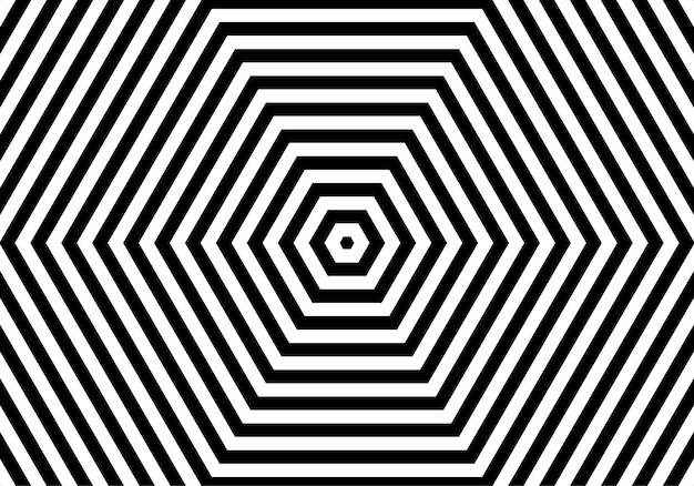 Vector black and white spiral optical illusion background