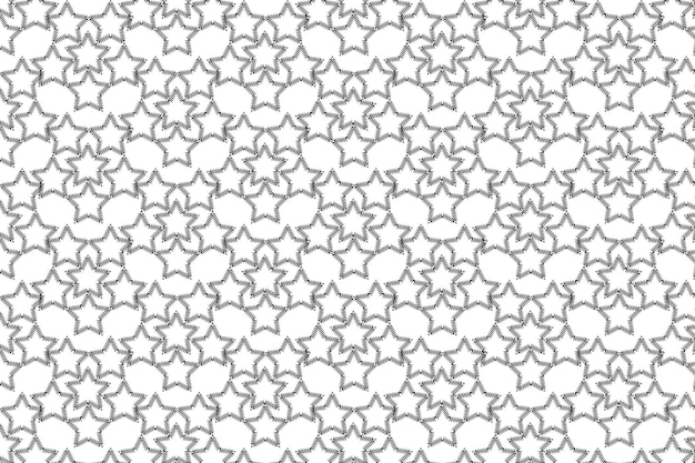 Vector black and white star pattern premium vector