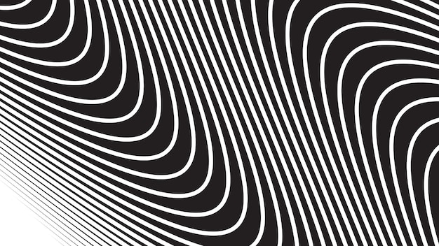 Black and white stripes abstract background vector image