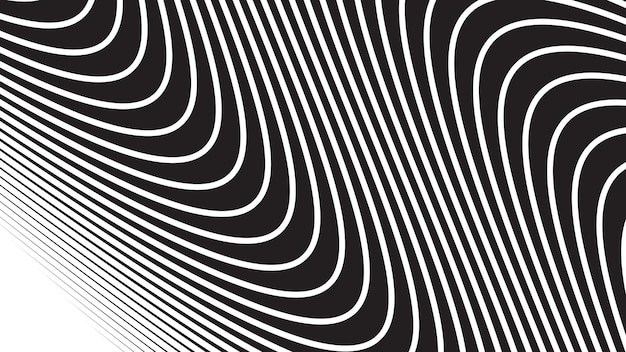 Black and white stripes abstract background vector image