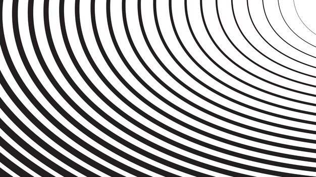 黒と白のストライプと曲線の抽象的な背景は,プレゼンテーションや背景のために