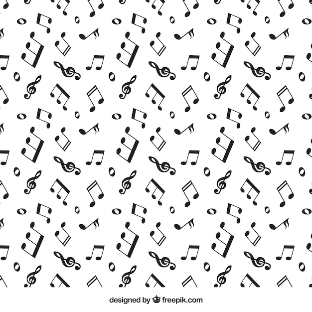 Vector black and white symphony background