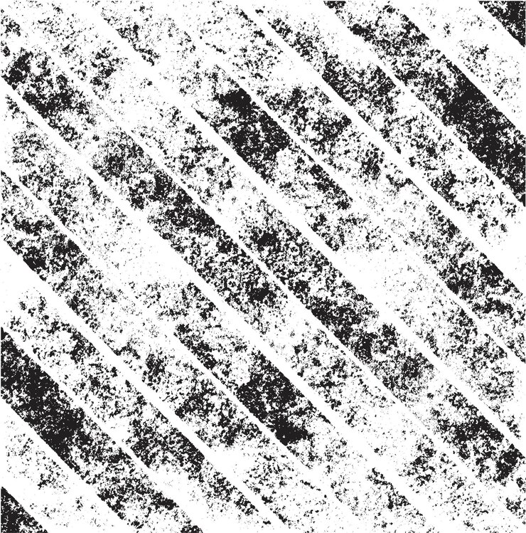 Vector black and white textured brush strokes