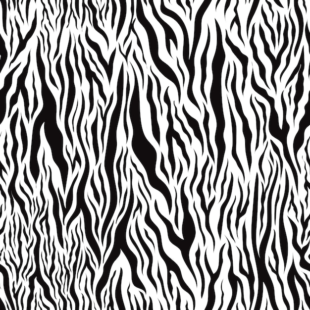 Black and white tiger skin