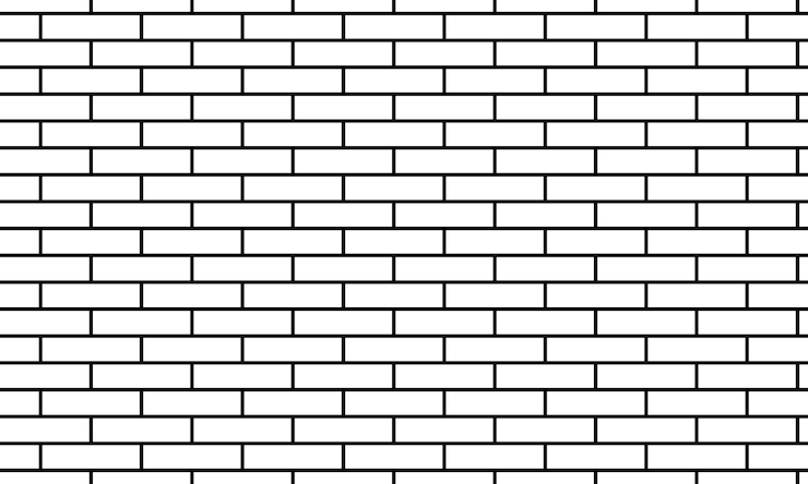 Vector a black and white wall with a white line in the middle