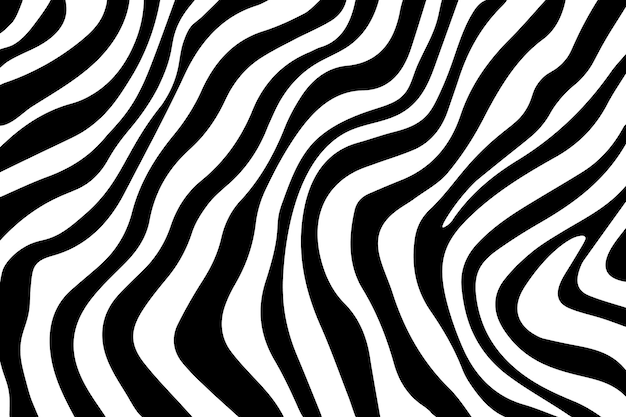 Premium Vector | Black and white wallpaper with zebra stripes ...