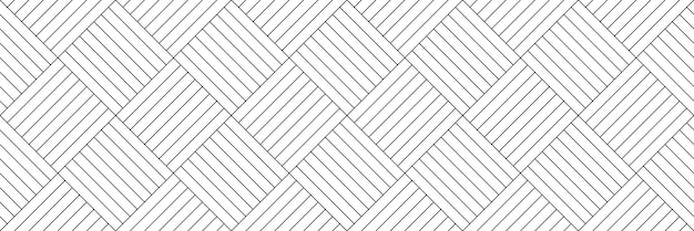 Vector black white woven seamless pattern