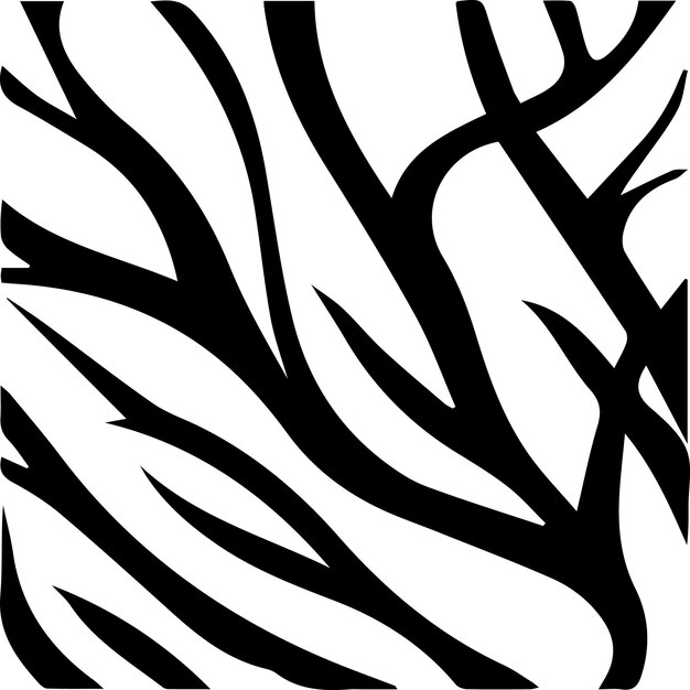 A black and white zebra abstract pattern