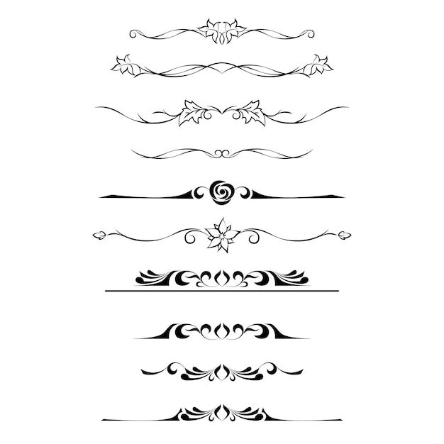 black and wihte dividers