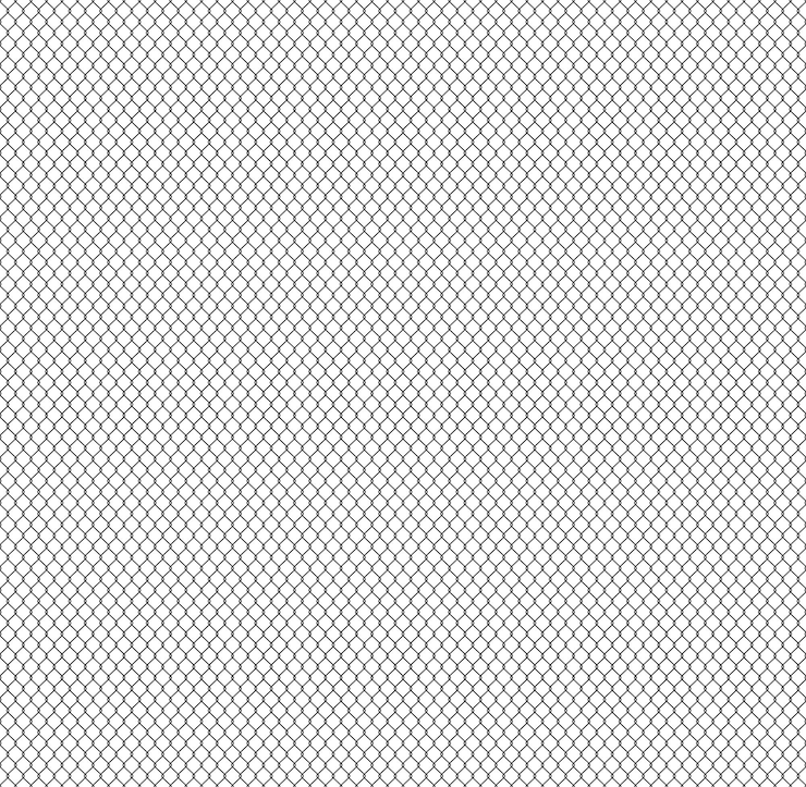 Black wire mesh fence on a white background