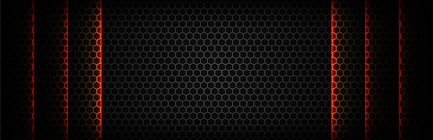 Черный с гексагональной сеткой текстуру фона