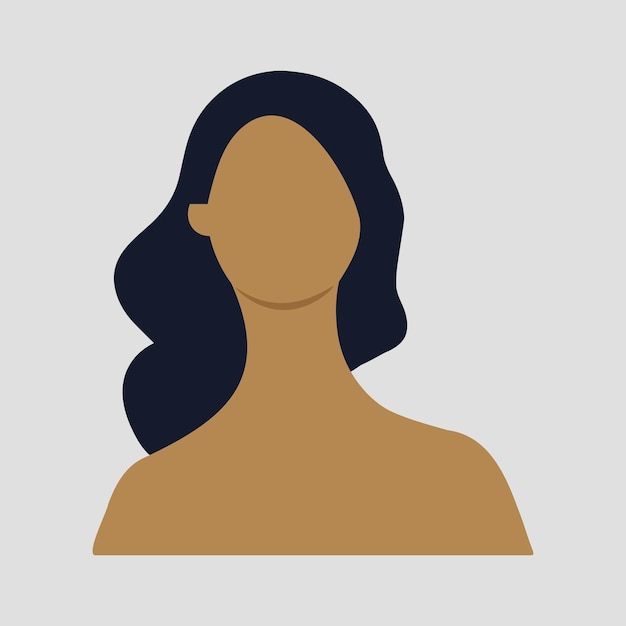 Vector black woman hair