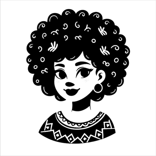 Black woman svg Afro woman svg Black girl svg Afro Puffs Pretty black educated svg black queen