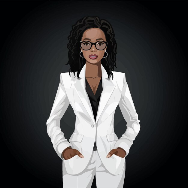 Vector black woman